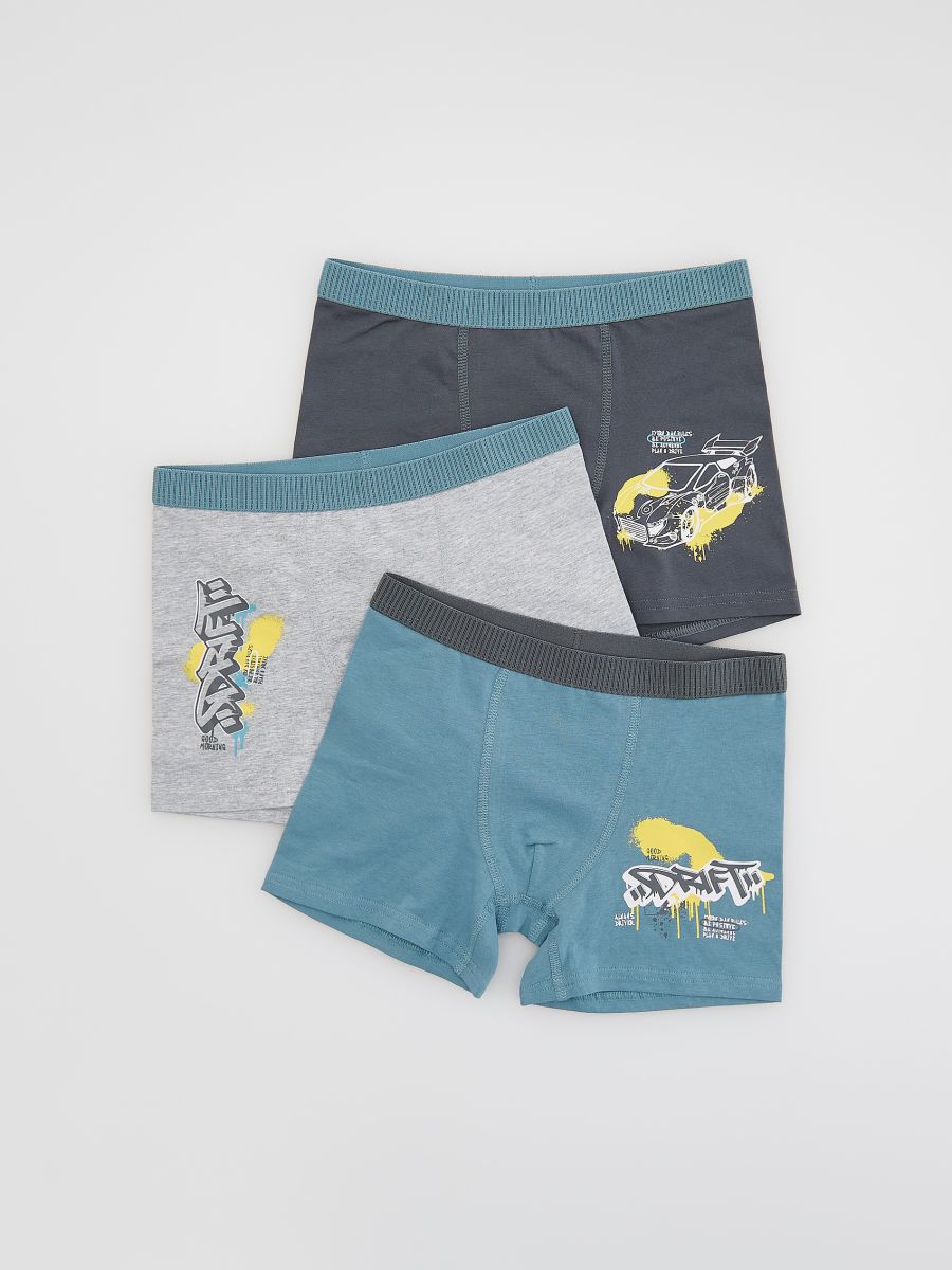 Cotton rich boxers 3 pack - dark grey - RESERVED