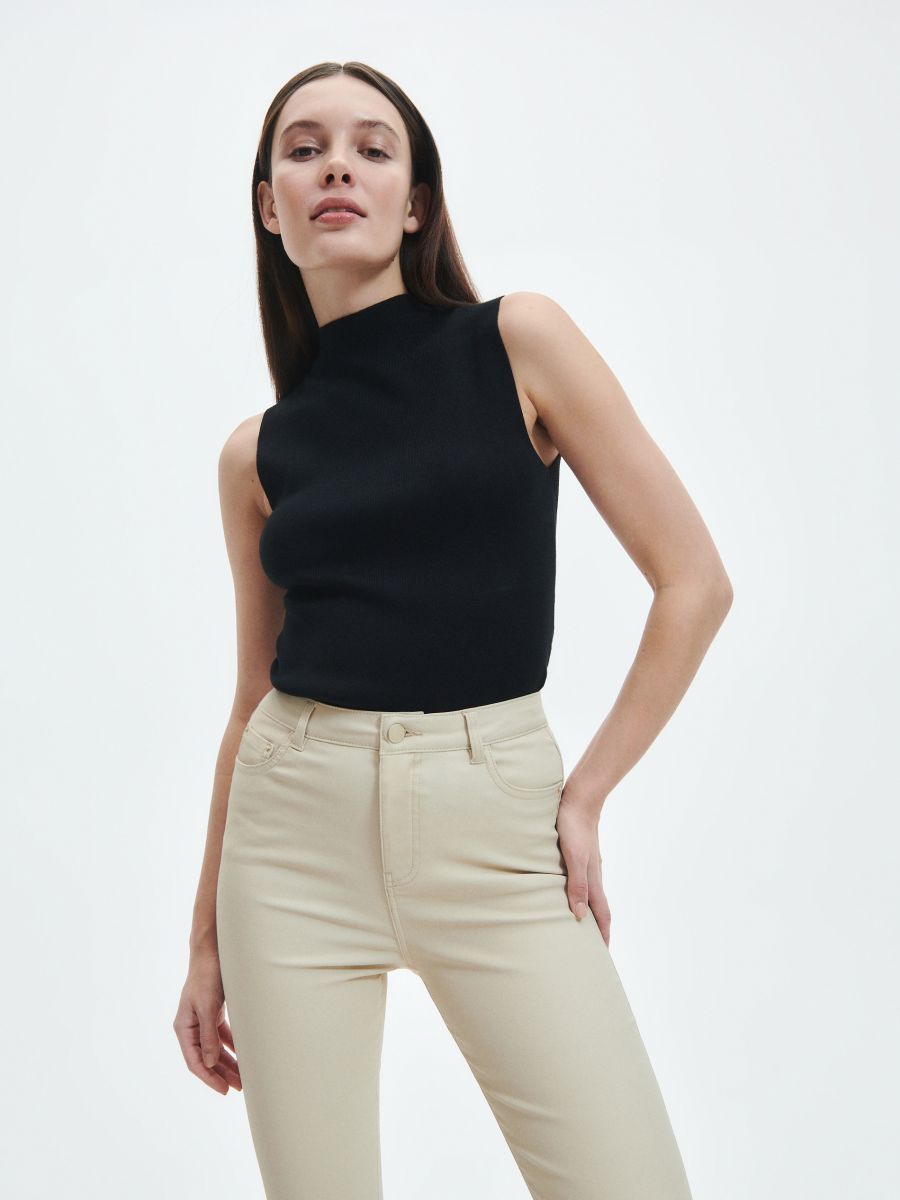 Slim fit trousers - cream - RESERVED - 2