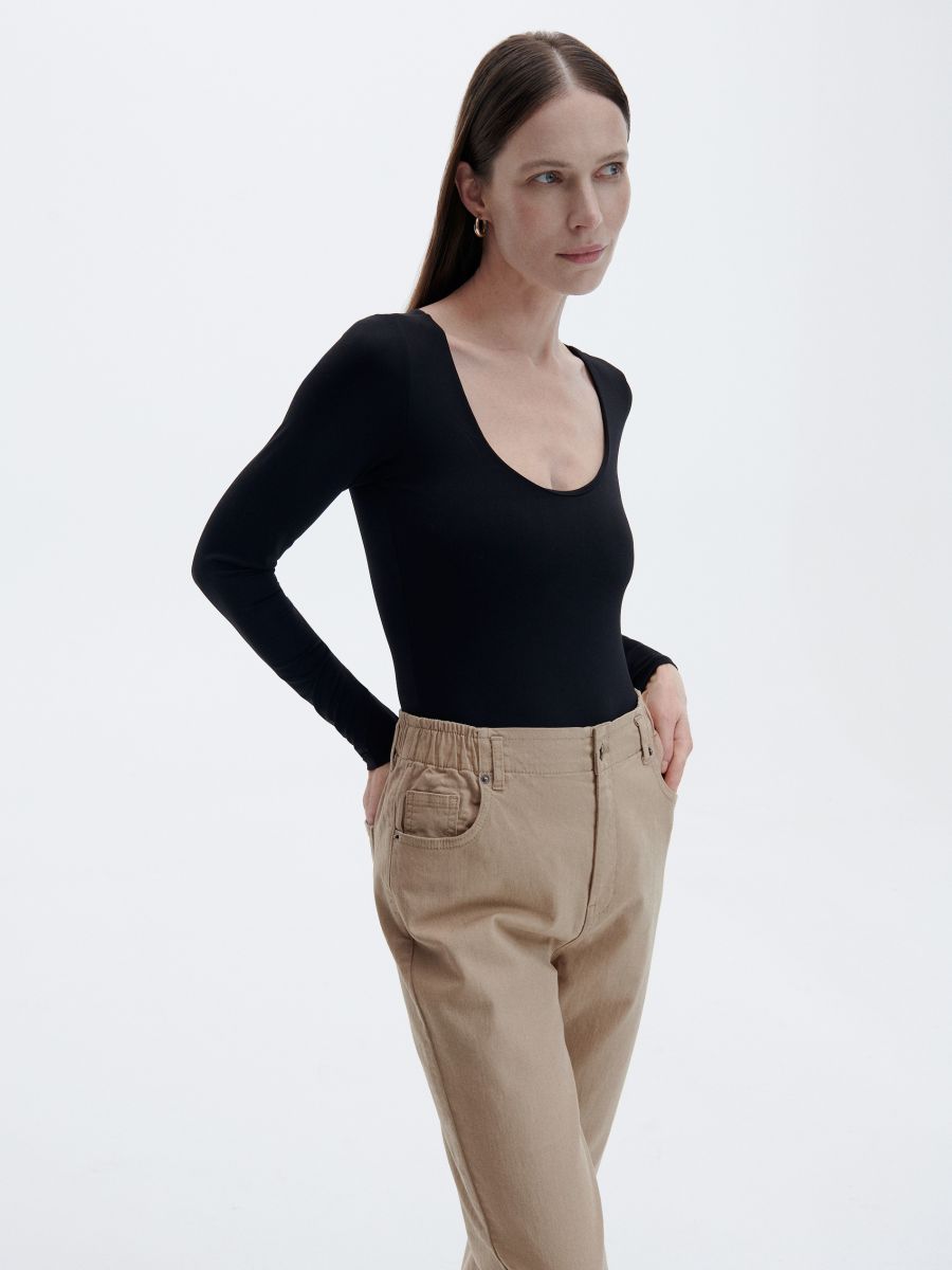 Baggy hlače - beige - RESERVED - 3
