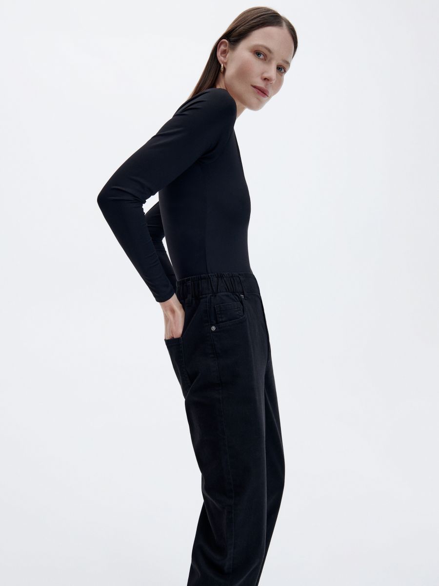LADIES` TROUSERS - crno - RESERVED - 5