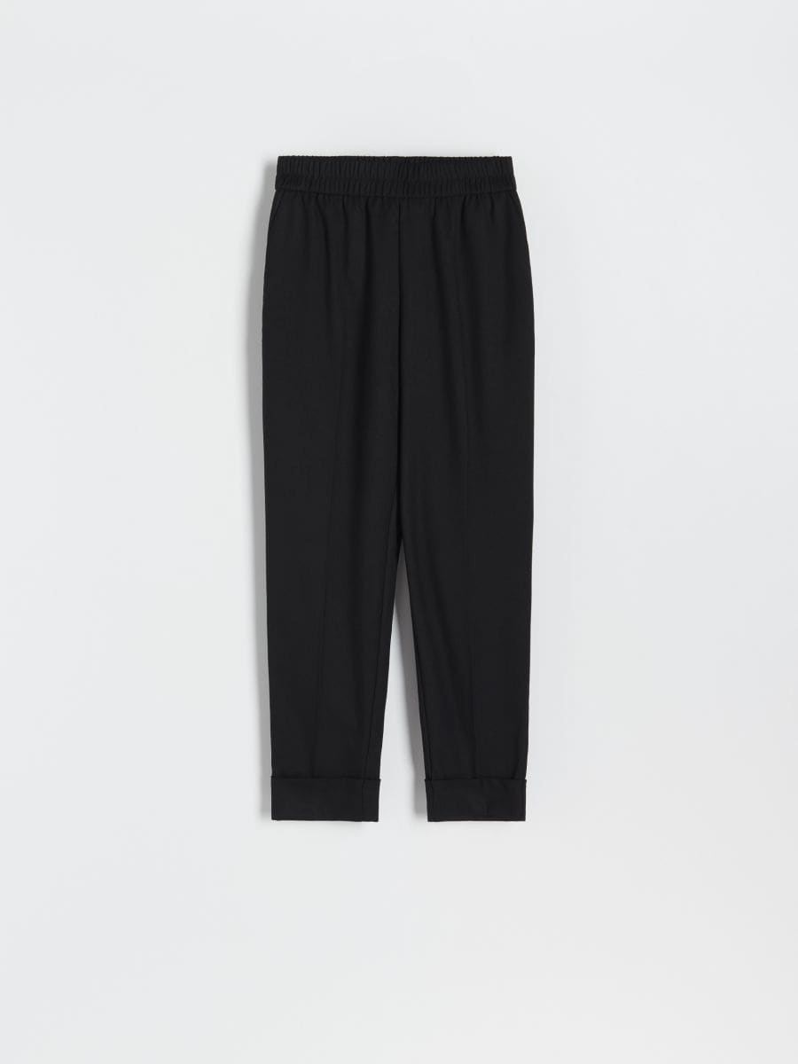 Trousers with jacquard belt - black - RESERVED - 3