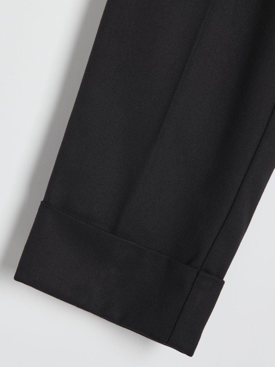 Trousers with jacquard belt - black - RESERVED - 4