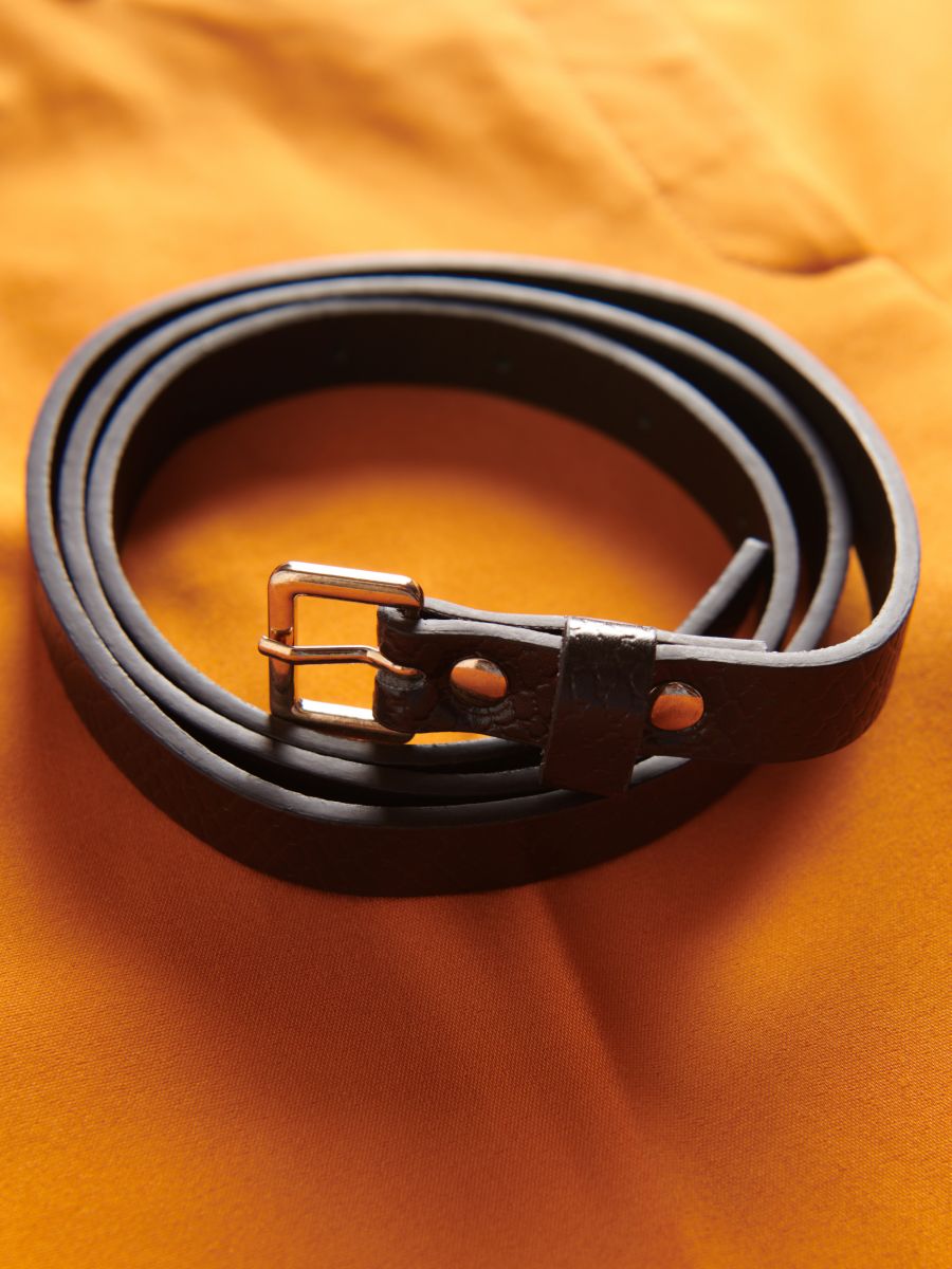 Cigarette trousers with belt - orange - RESERVED - 6