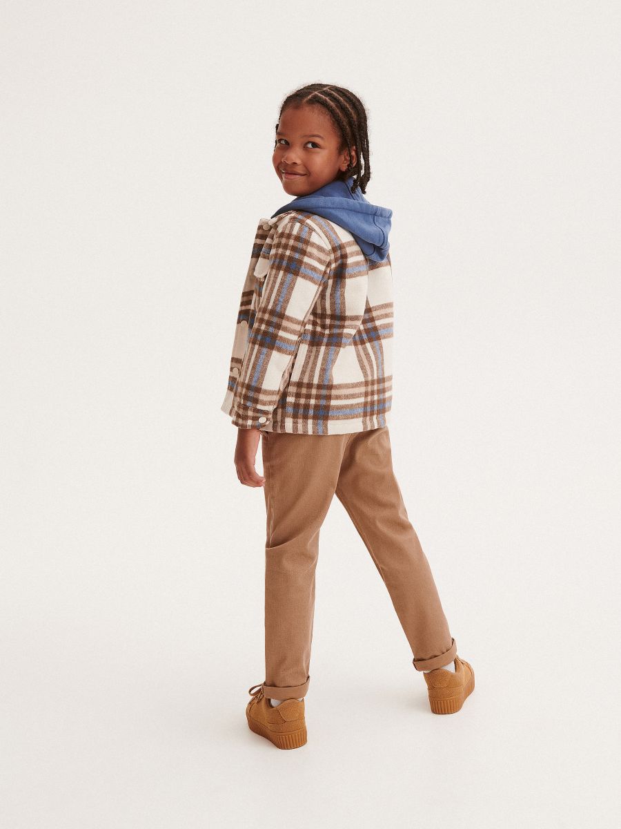 Check shacket - beige - RESERVED - 7