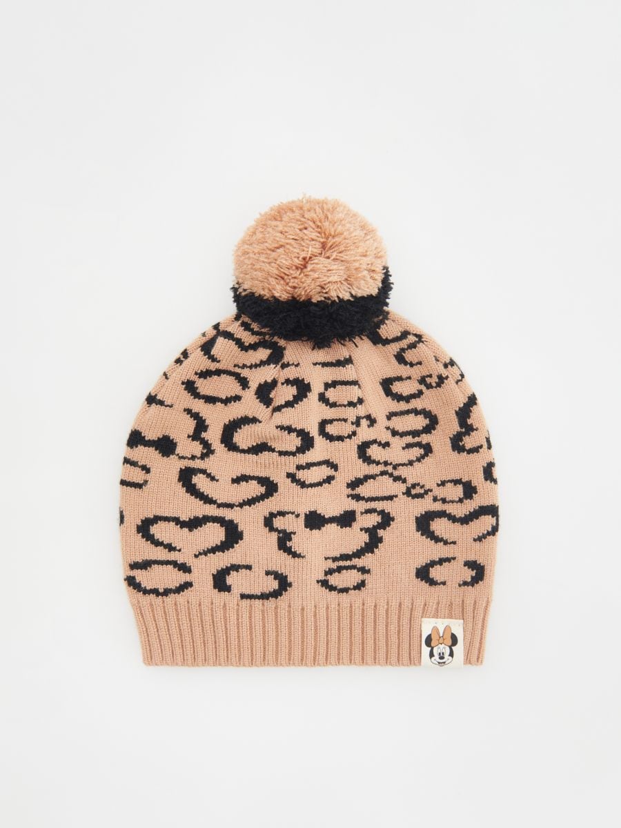 Beanie mit Bommel - beige - RESERVED