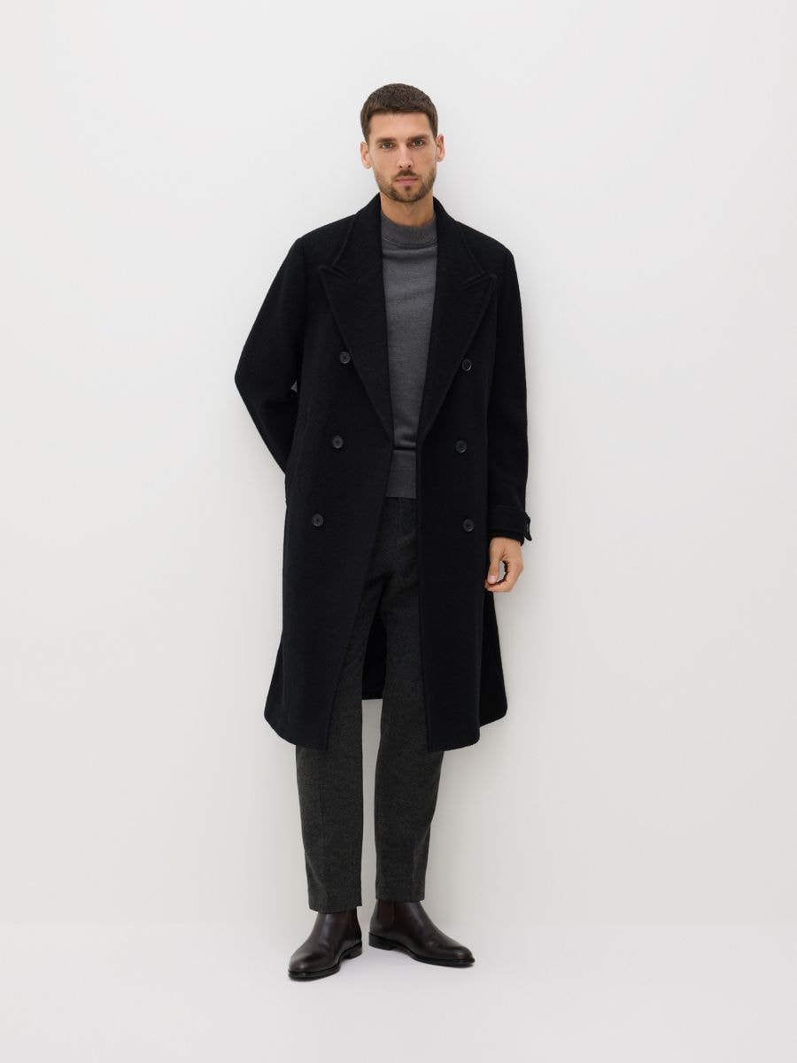 Πουλόβερ από μαλλί merino - ΜΕΣΑΙΟ ΓΚΡΙ - RESERVED