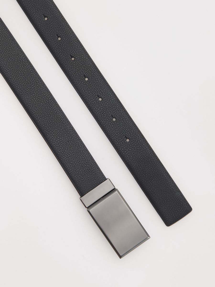 Combined materials belt - black - RESERVED - 2