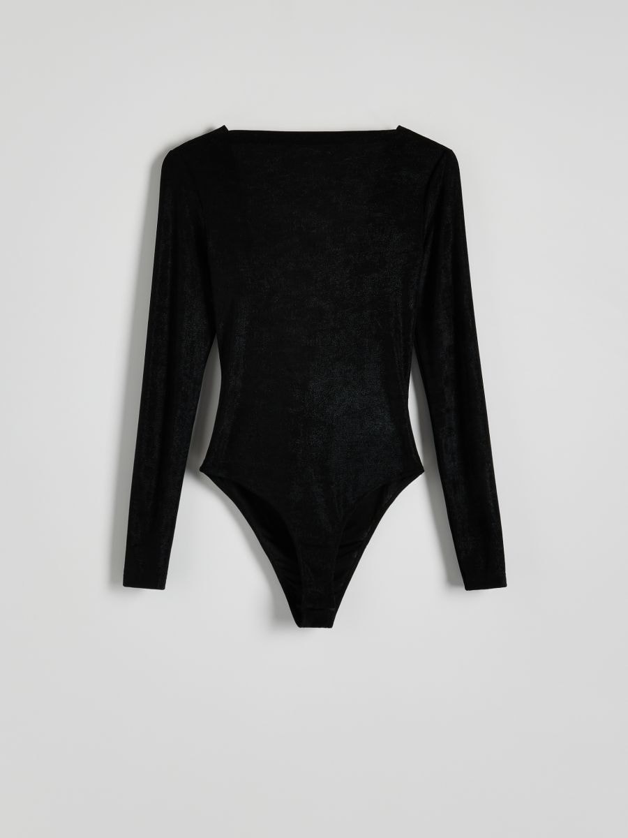 Open back bodysuit - black - RESERVED