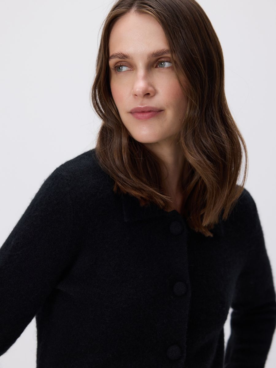 Pullover Aus Alpakamix - schwarz - RESERVED