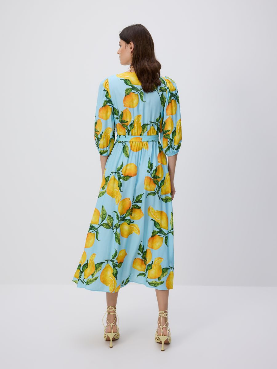 Wrap front midi dress - multicolor - RESERVED - 6