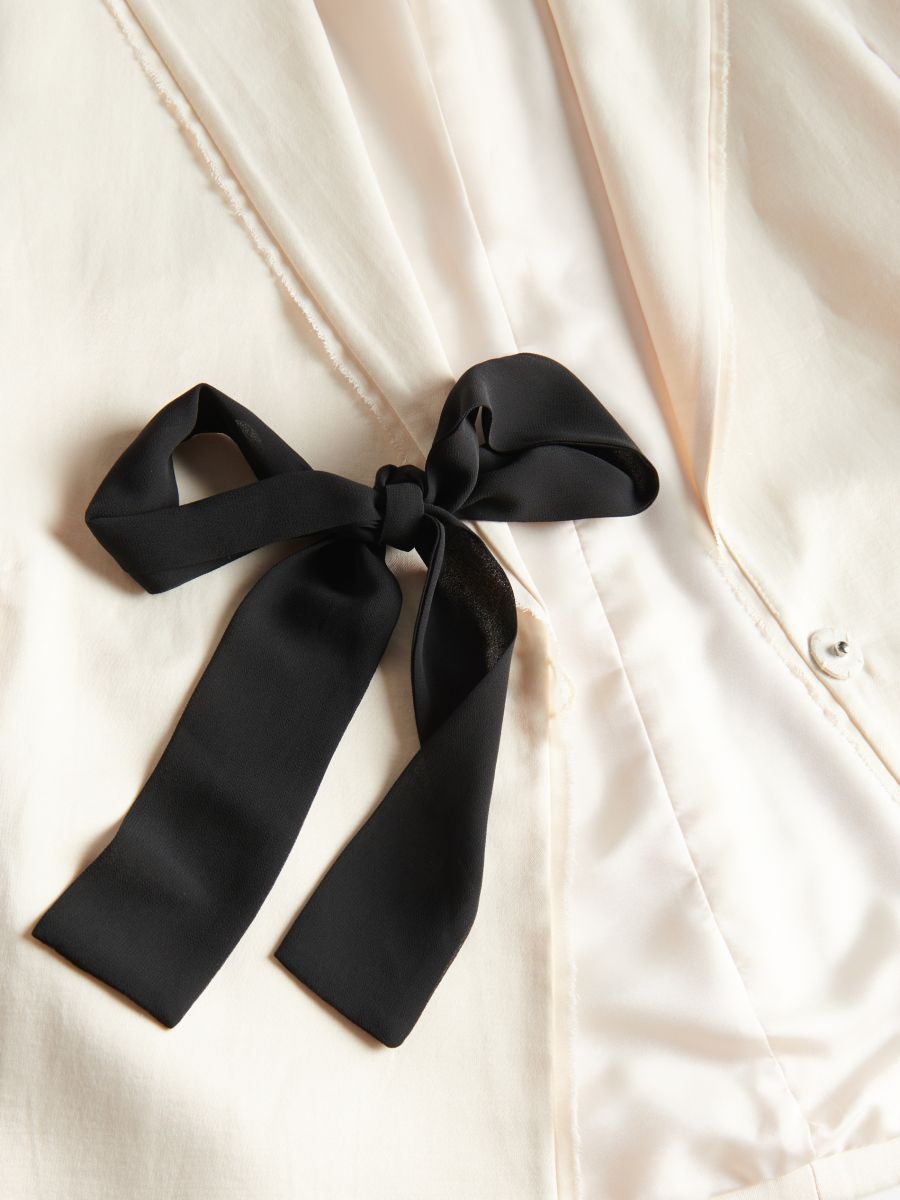 Double-breasted blazer with splits - nude - RESERVED - 6
