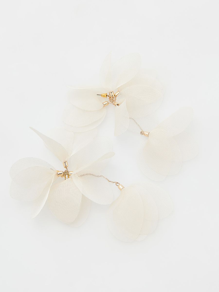 Dangling flower earrings - multicolor - RESERVED - 3
