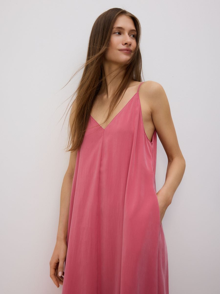 Modal maxi dress - dusty rose - RESERVED