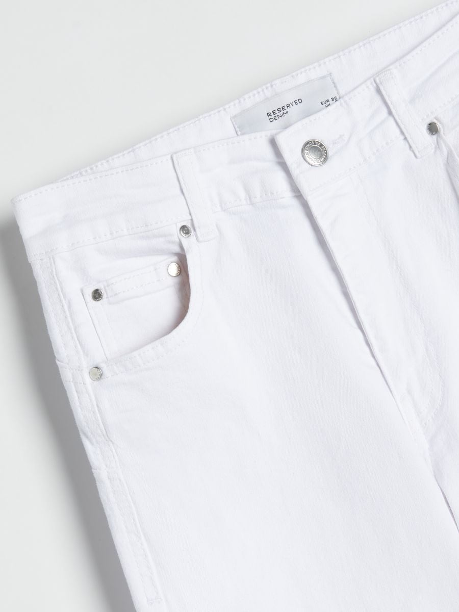 Kavbojke slim push up - bela - RESERVED - 7