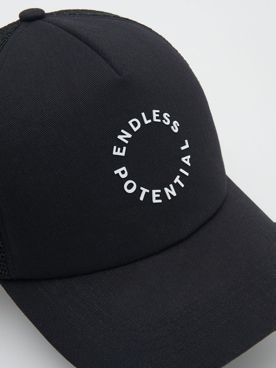Trucker cap with print - black - RESERVED - 2
