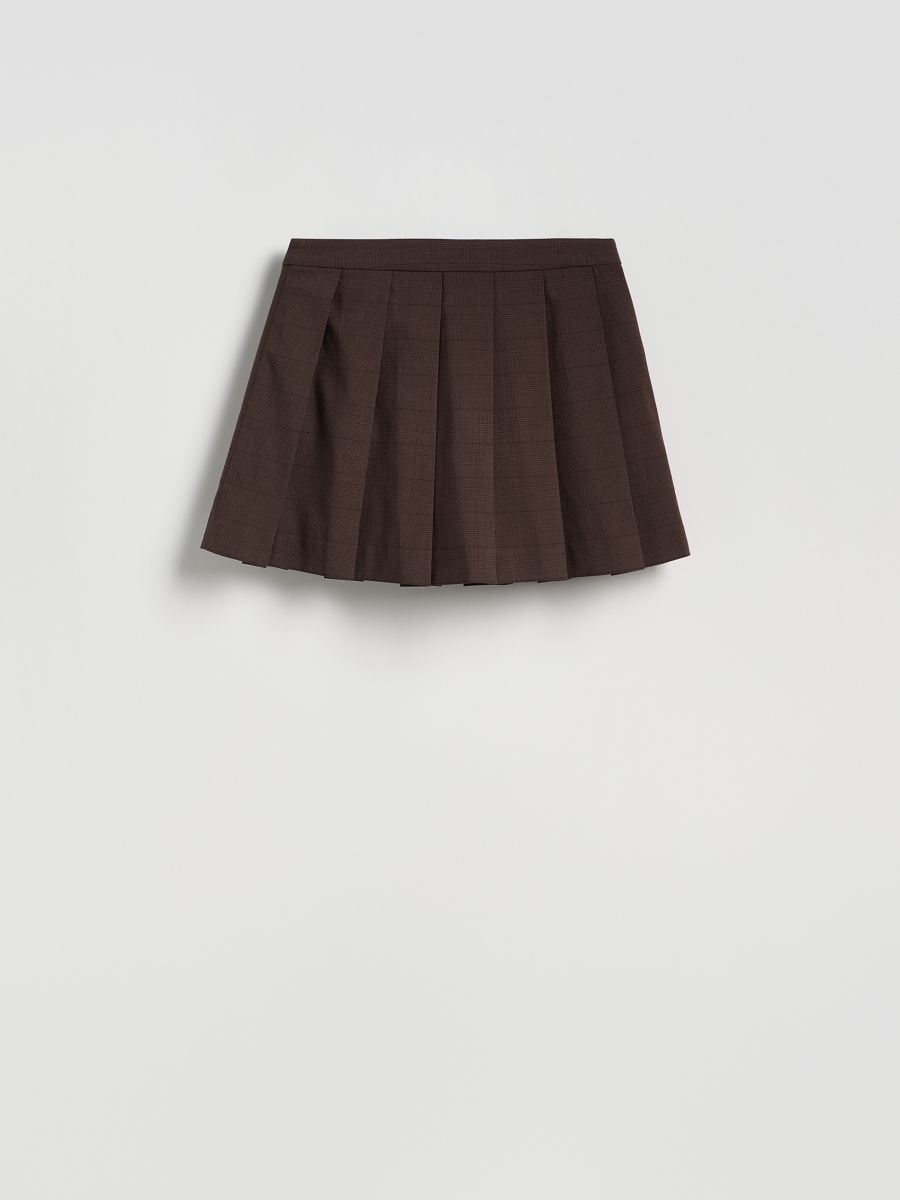 LADIES` SHORTS - dark brown - RESERVED