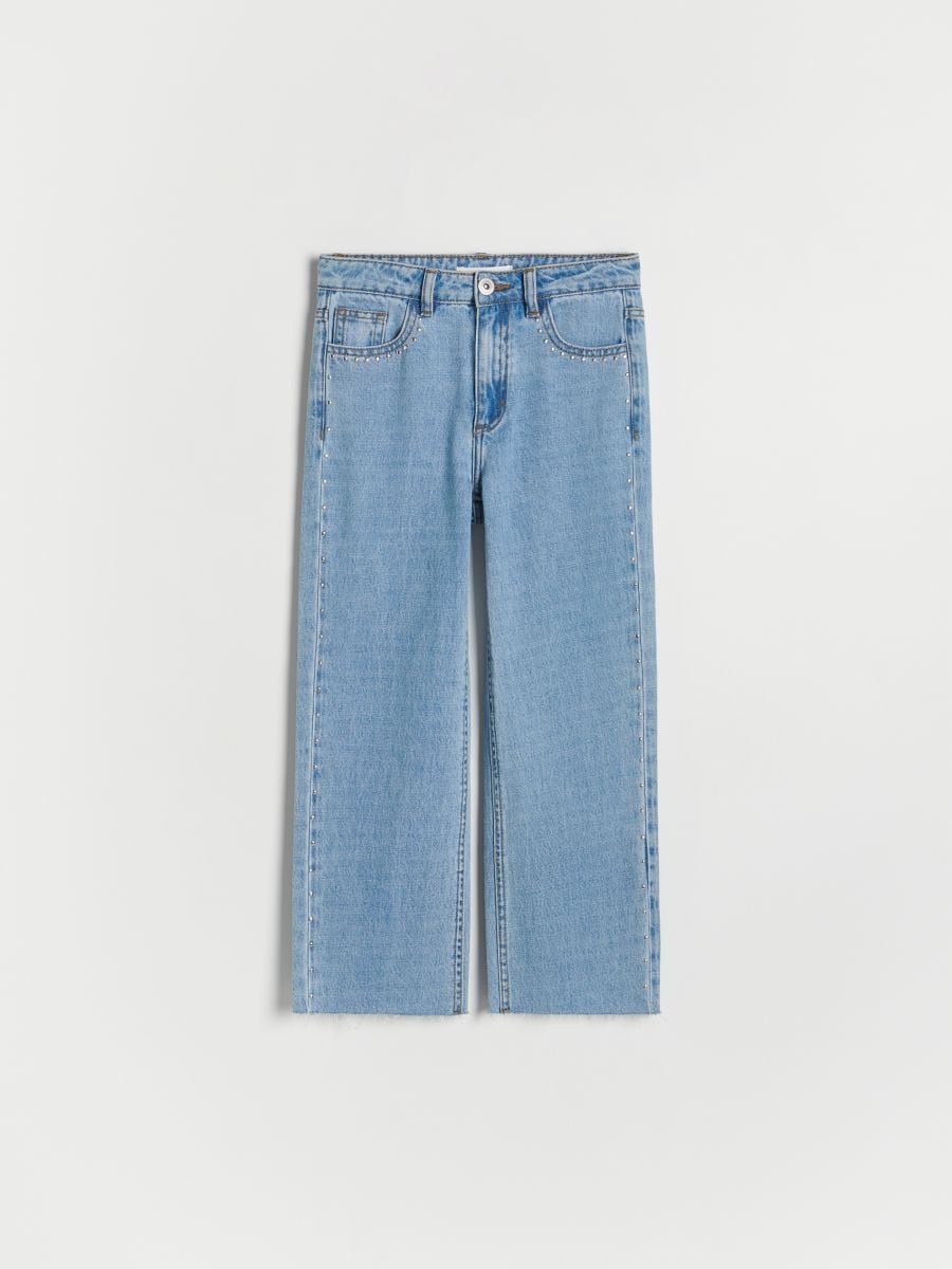 GIRLS` JEANS TROUSERS - blue - RESERVED