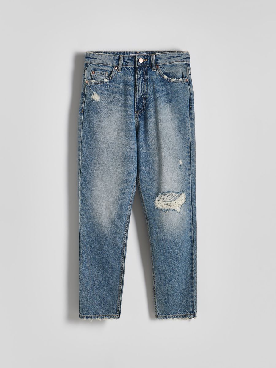 Slidte jeans i mom fit - blå jeans - RESERVED