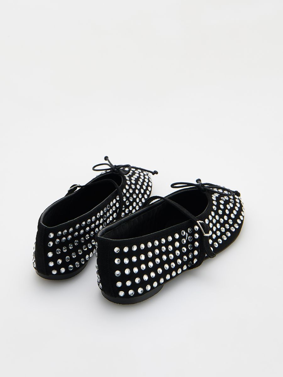 Ballerinas with shiny applications - black - RESERVED - 3