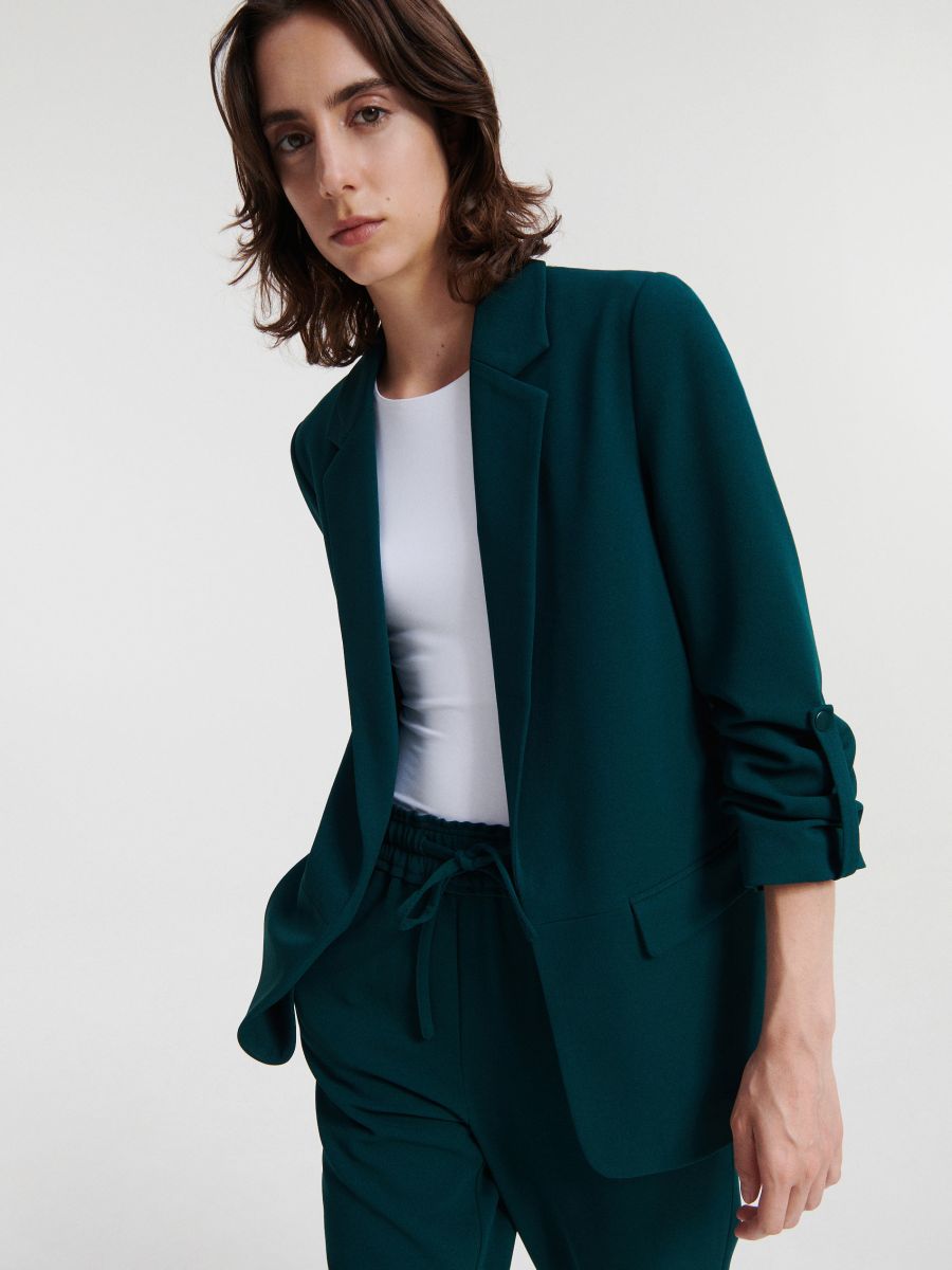 Plain blazer - dark green - RESERVED - 2