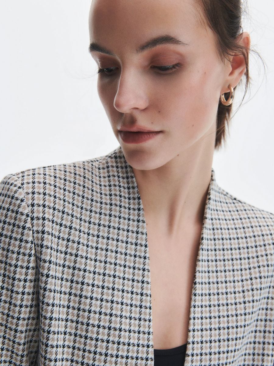 Check blazer - beige - RESERVED - 5