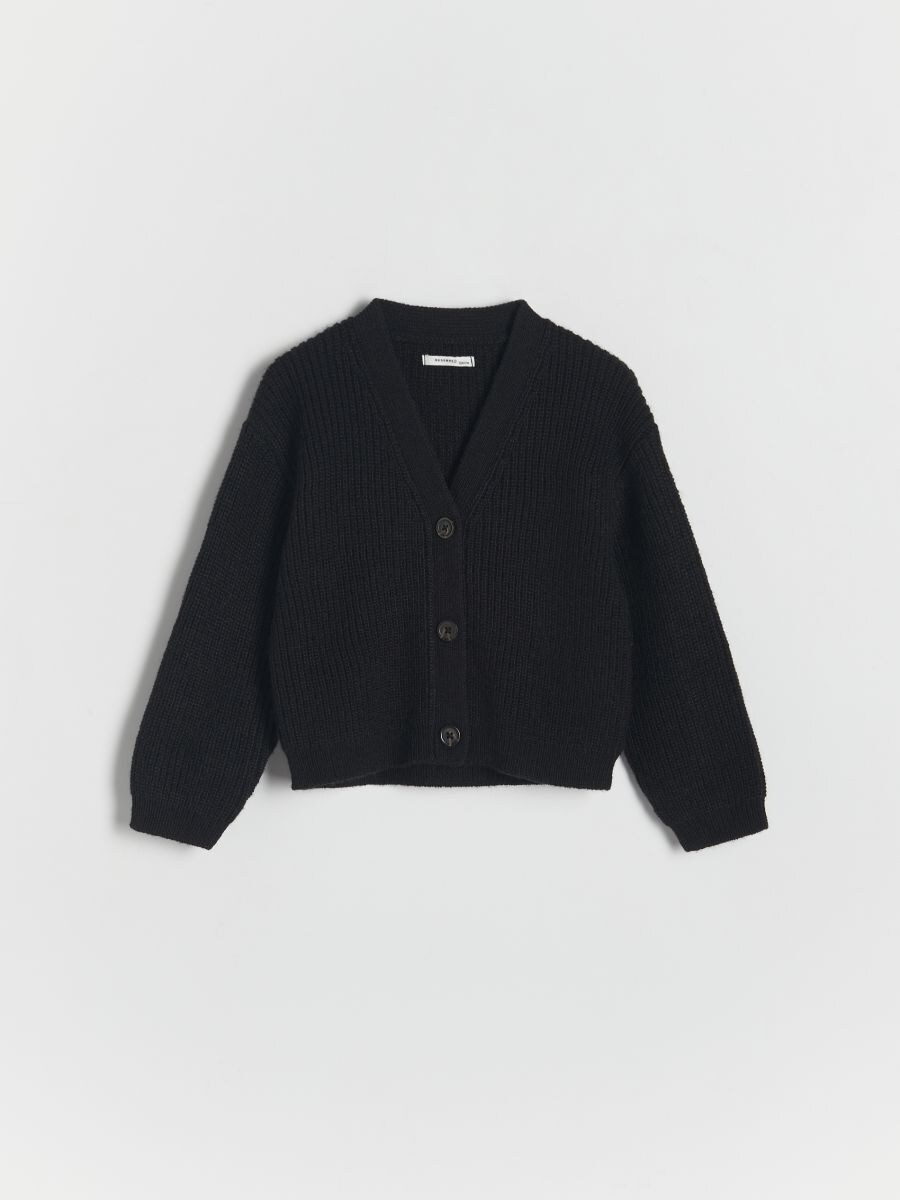 Button-front cardigan - black - RESERVED - 2