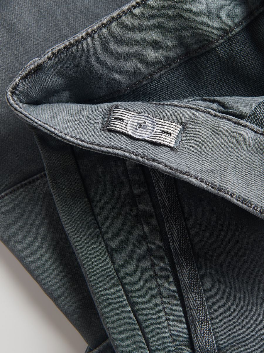 Elastic joggers with chain detail - dark grey - RESERVED - 4