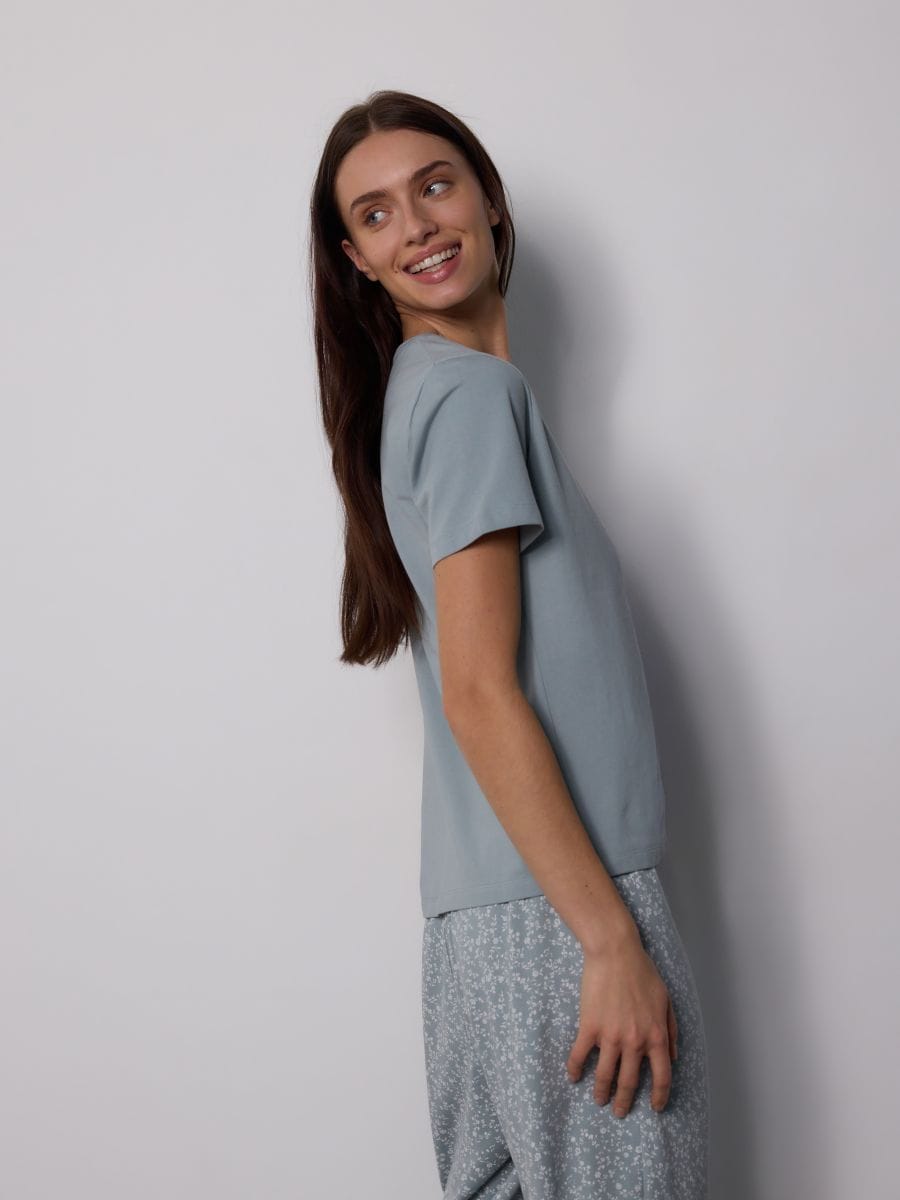 Two piece printed pyjama set - pale green - RESERVED - 2