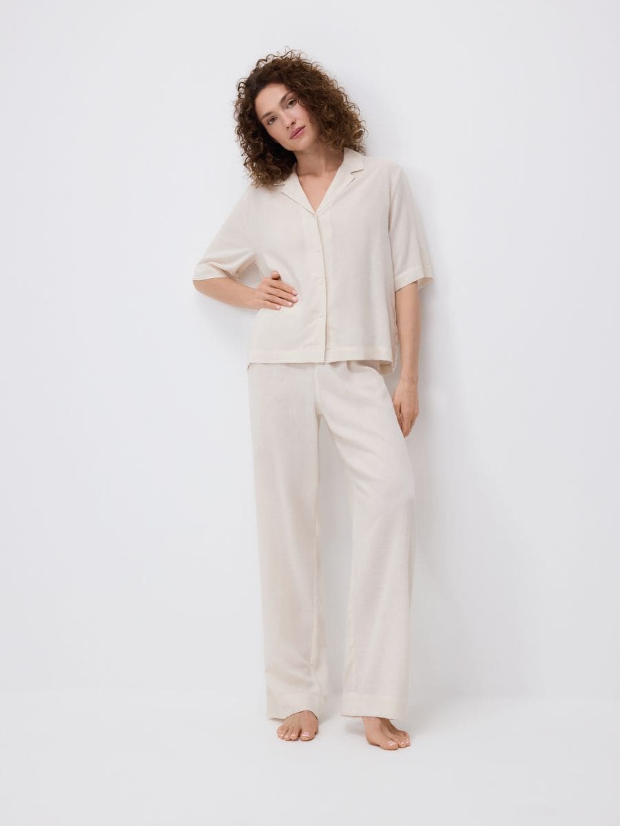 LADIES` PYJAMA - телесен цвят - RESERVED