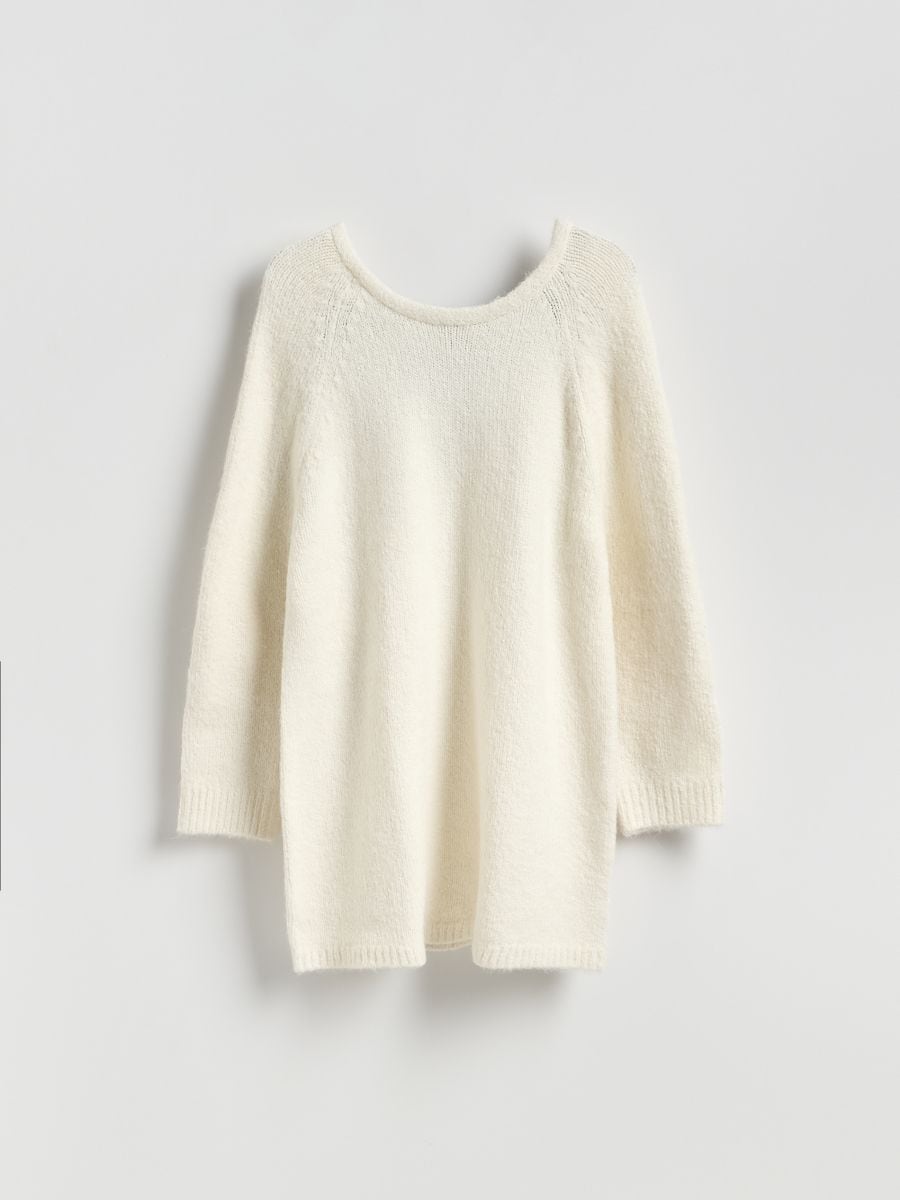 Dress with tie detail - nude - RESERVED