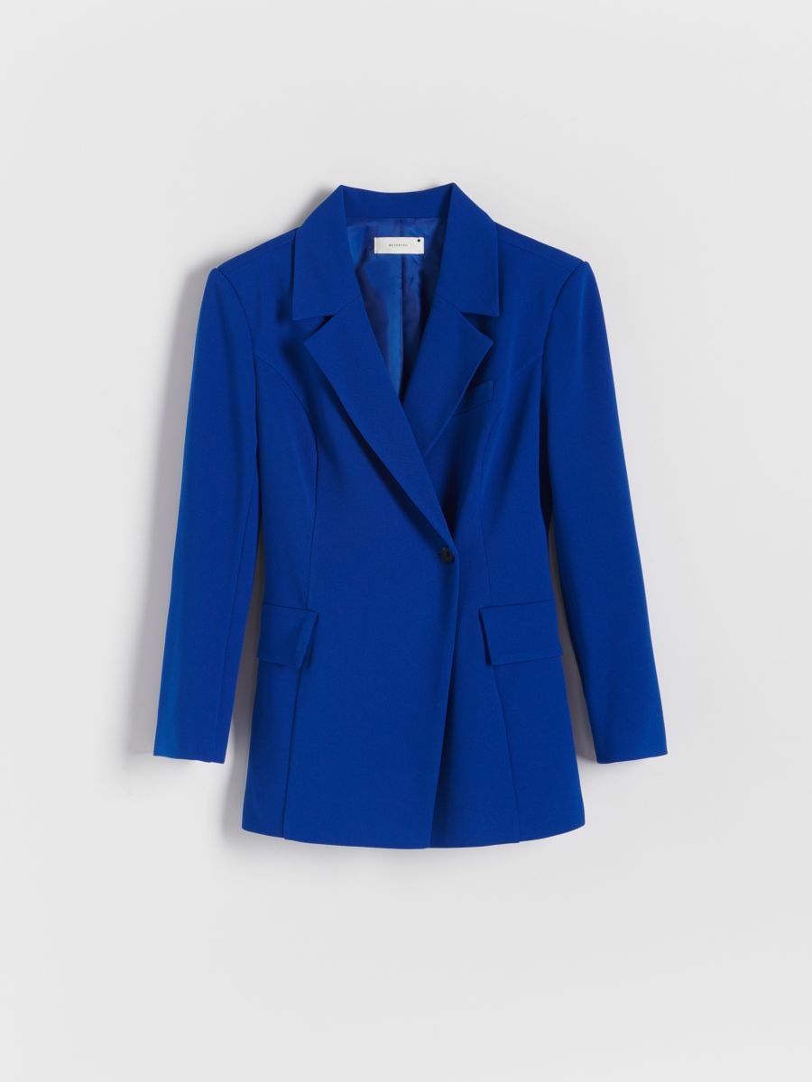 Jacket with asymmetrical closure - Bleu - RESERVED - 5