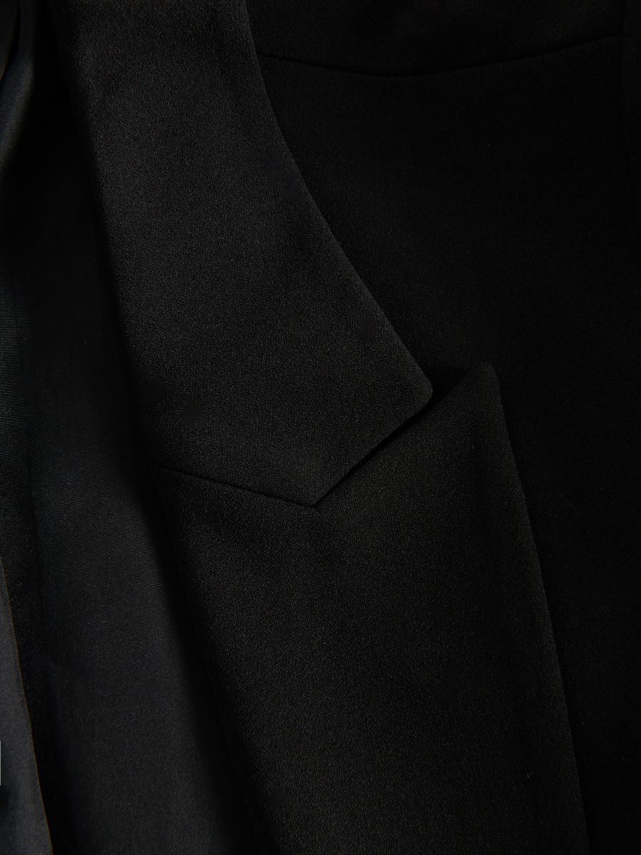 Blazer with roll-up sleeves - black - RESERVED - 4
