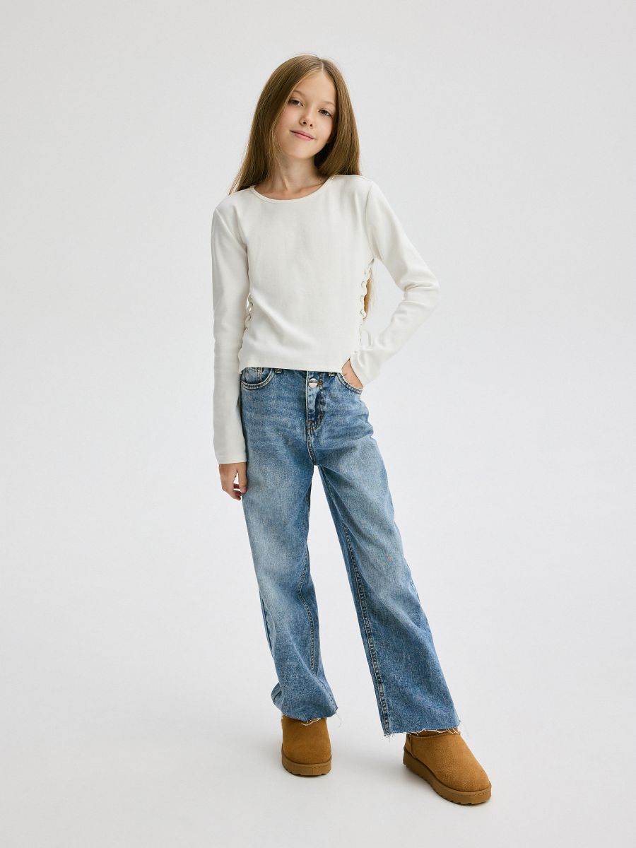 Wide leg jeans - BLAUWE JEANS - RESERVED