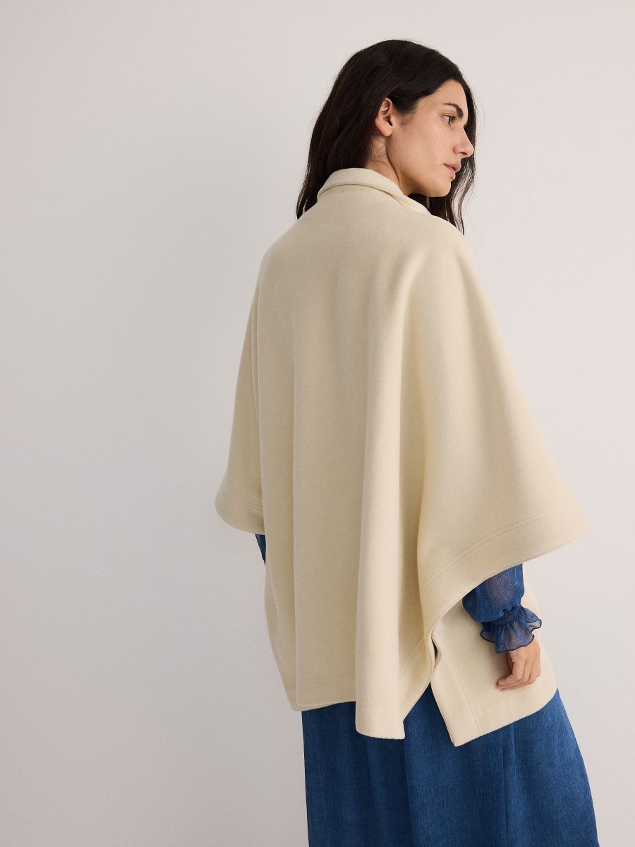 LADIES` COAT - krem - RESERVED - 5