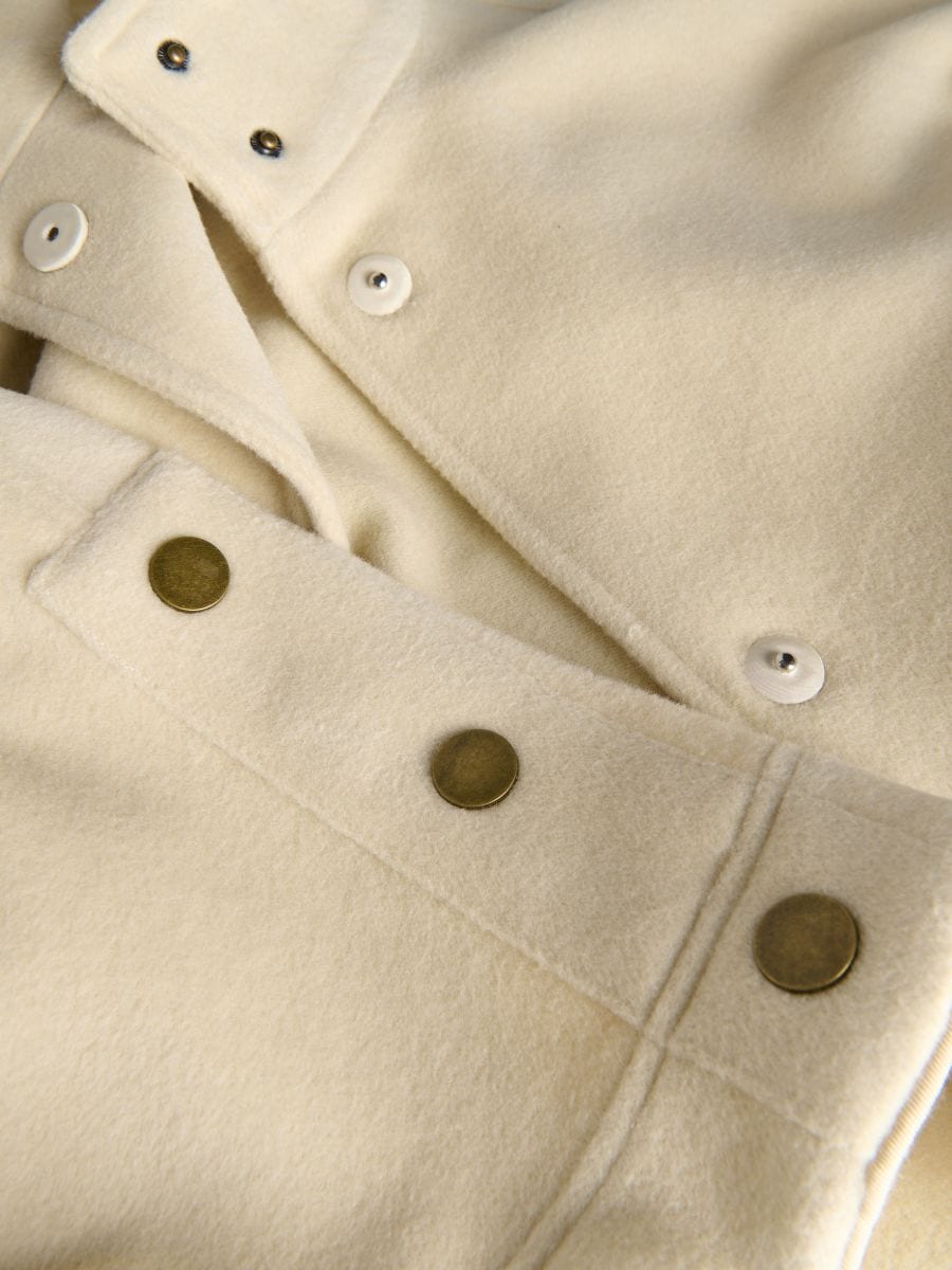LADIES` COAT - krem - RESERVED - 7