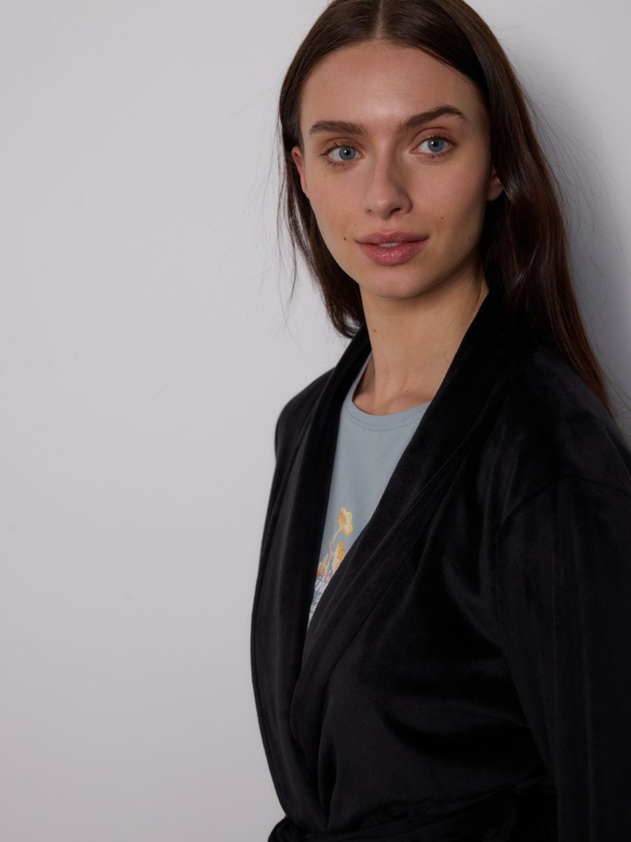 Dressing gown - black - RESERVED - 3
