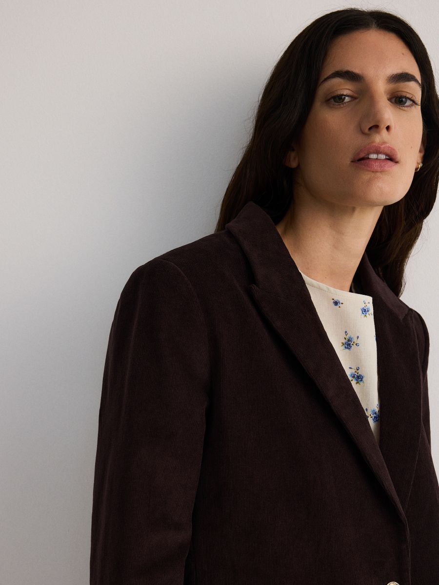 Corduroy blazer - mahogany - RESERVED - 3