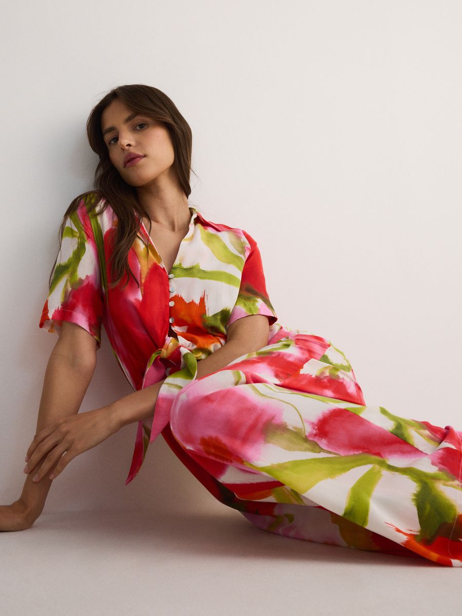Jumpsuit mit weitem Bein - bunt - RESERVED - 7