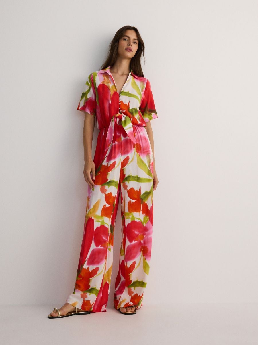 Jumpsuit mit weitem Bein - bunt - RESERVED - 8