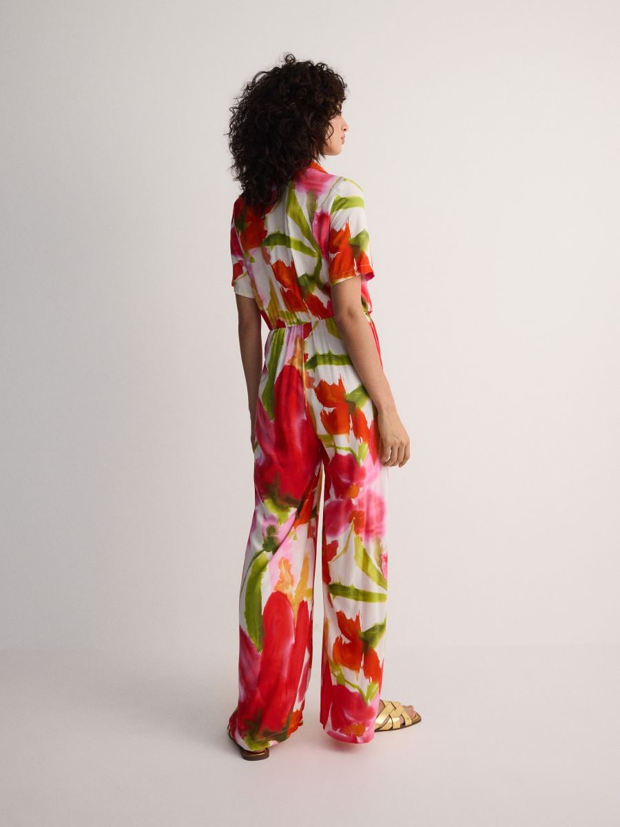 Jumpsuit mit weitem Bein - bunt - RESERVED - 4