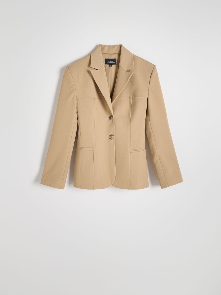 Blazer with stitching - mustard - RESERVED - 7