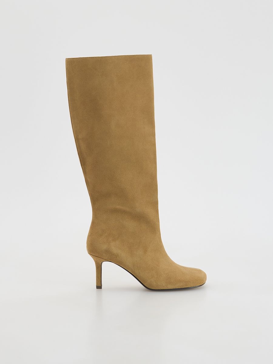 Natural leather boots - beige - RESERVED