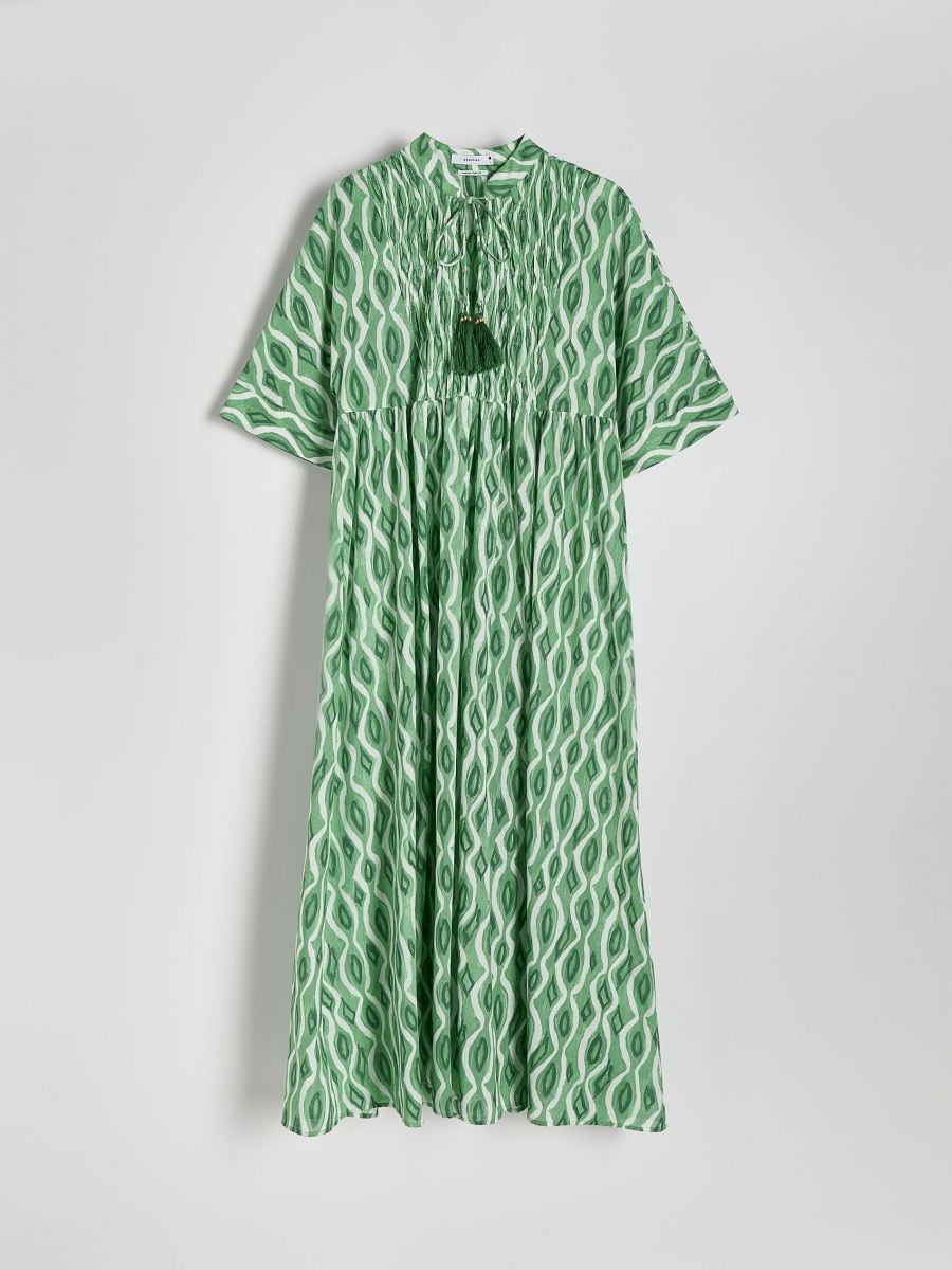 Cotton dress - fresh green - RESERVED