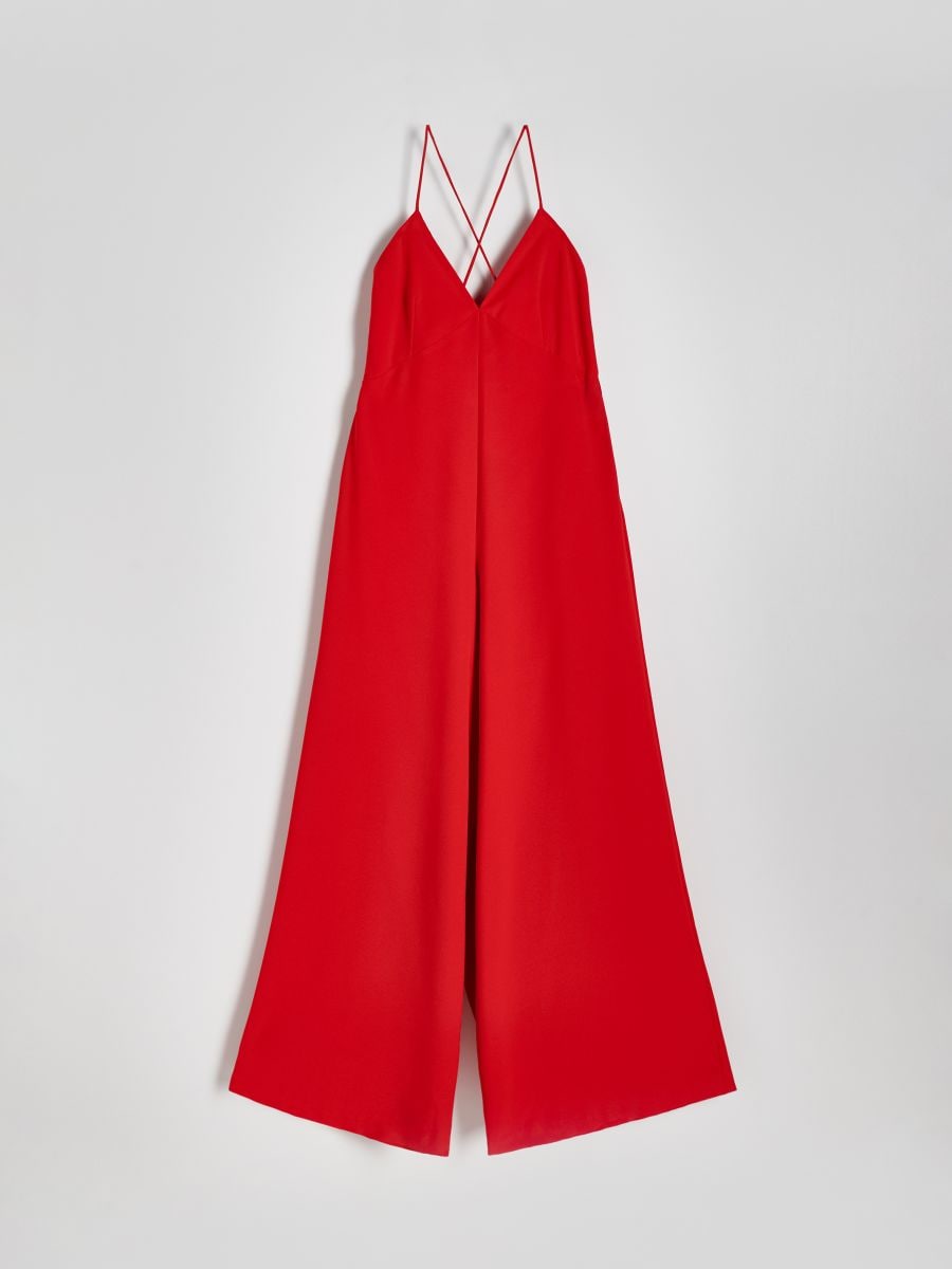 Jumpsuit mit weitem Bein - rot - RESERVED - 5