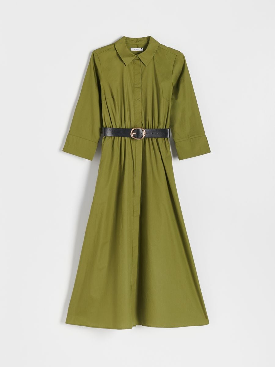 Robe en coton - vert kaki - RESERVED - 3