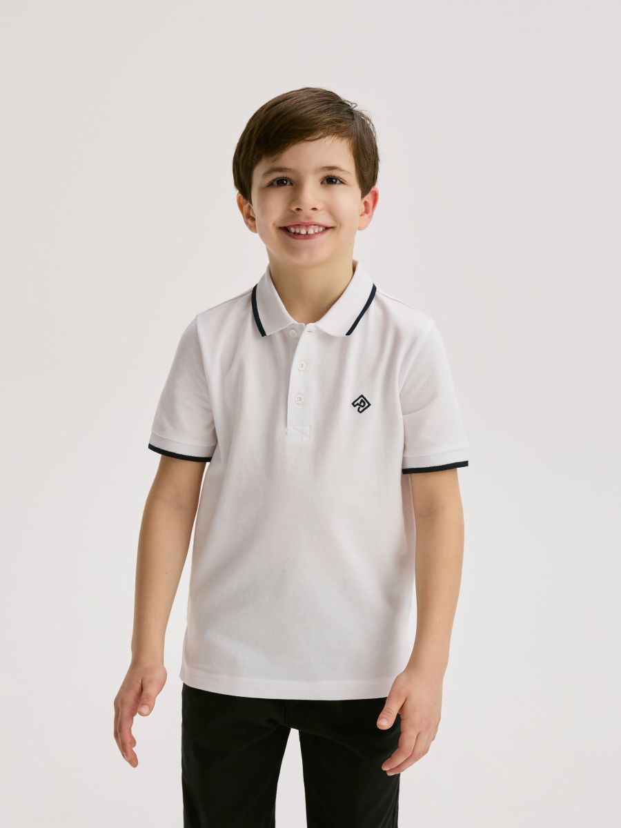 Koszulka polo - biały - RESERVED