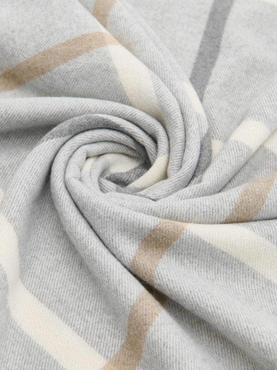 Viscose blend scarf - light grey - RESERVED - 2