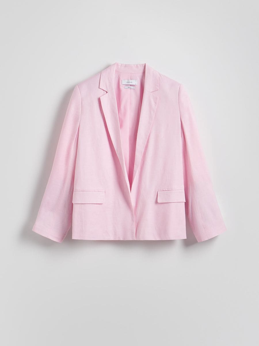 Linen blend jacket - pastel pink - RESERVED - 6