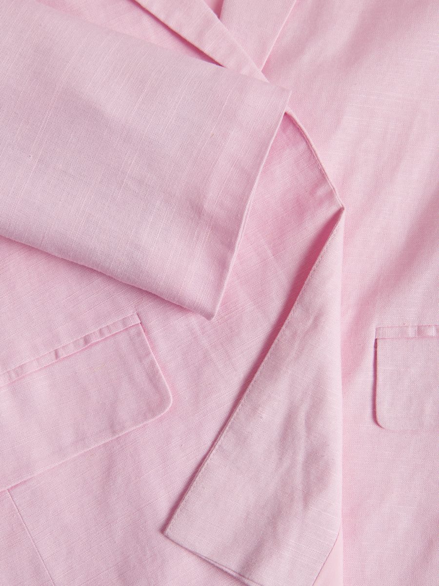 Linen blend jacket - pastel pink - RESERVED - 7