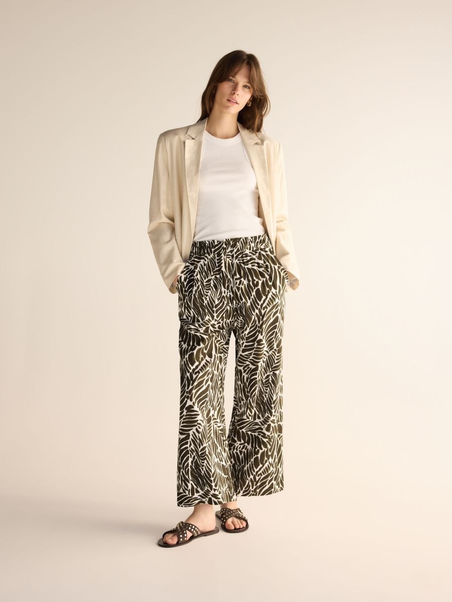 Linen blend jacket - beige - RESERVED - 9